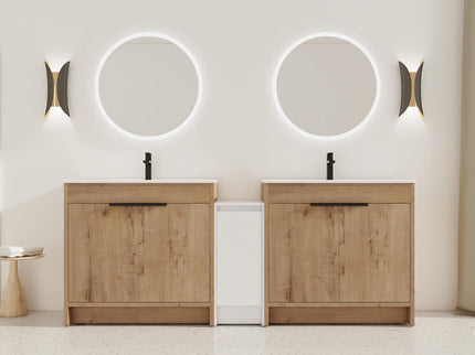 Freestanding Bathroom Vanity & Sink, Storage Cabinets, Soft Closing Doors