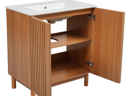 Traditional Bathroom Vanity With Ceramic Sink