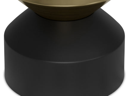 Miller - Side Table - Black / Brass
