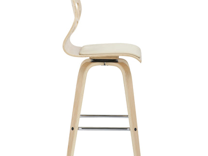 Folia - Mid Century Modern Counter Stool With Footrest (Set of 2)