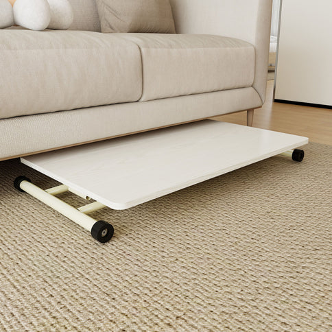 Adjustable Standing Table, Indoor & Outdoor Use, Portable With Adjustable Height - Off White / White
