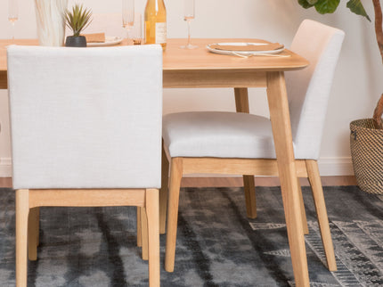 Contemporary Dining Chair SetWith Upholstered Fabric