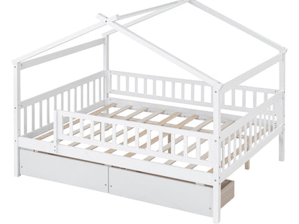 House Bed With 2 Drawers
