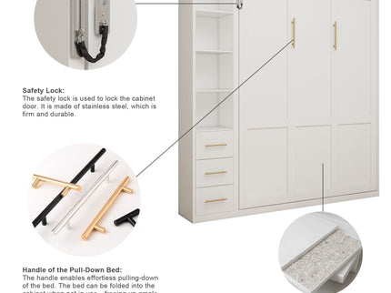 Folding Vertical Murphy Wall Bed