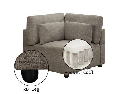 Rylie - Modular Sectional Sofa With Toss Pillows