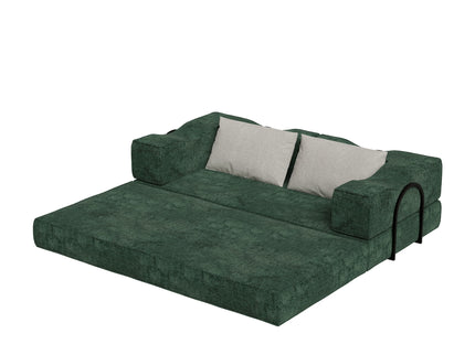 3 Seat Folding Floor Couch & King Size Bed Mattress