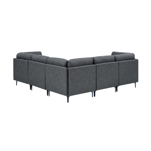 Upholstered Modular Sectional With Tall Legs