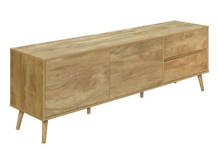 TV Stand Console With Storage Drawers And Cabinets - Walnut