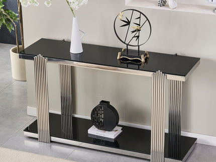 Console Table With Double Tier Storage