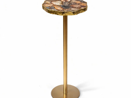 Champaign - Round Accent Table - Gold