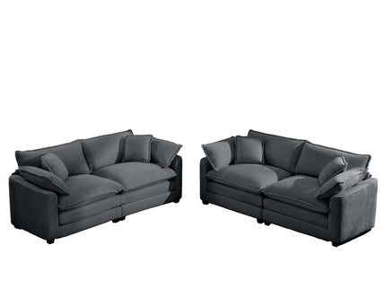 Elegant Oversized Sectional Sofa Set With Deep Seats And Flexible Layout