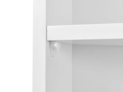 Multi Functional Corner Cabinet With Adjustable Shelves And 2 Doors