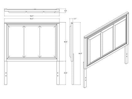 Melissa - 5 Piece Storage Bedroom Set With Padded Headboard