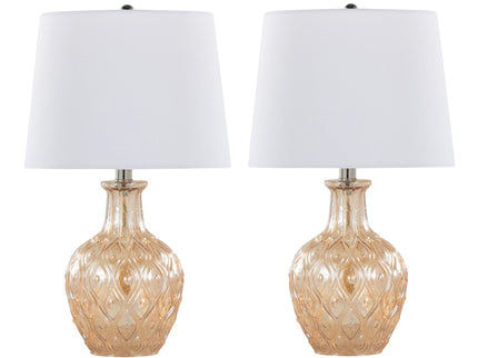Gloria - Round Contemporary Lamp (Set of 2)