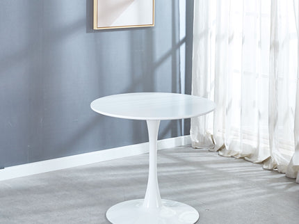 Mid-Century Tulip Table With Round Top, Pedestal Base