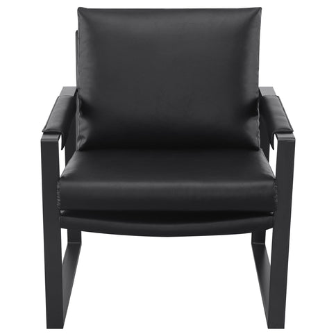 Goldbriar - Upholstered Track Arm Accent Chair - Black