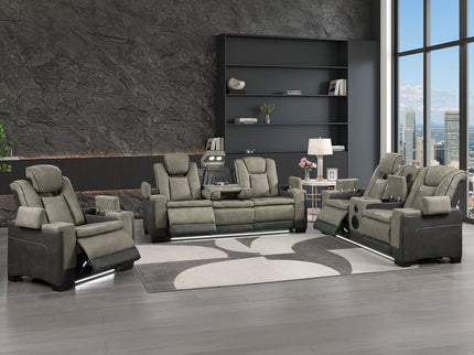 Bruno - Power Reclining Living Room Set With LED Lighting