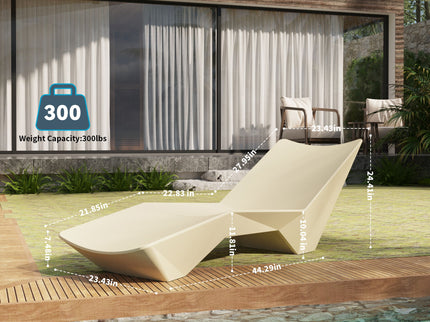 S - Shaped Pool Lounger, Ergonomic Design