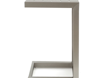 Aluminum Outdoor C - Shaped Side Table For Patio