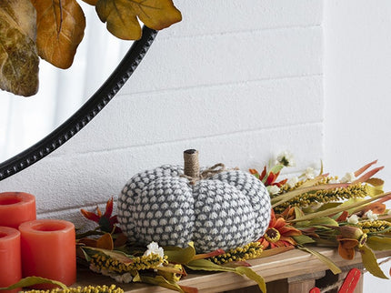 Knite Pumpkin Ornament Decor For Holiday Harvest Festival Fall Festival & Thanksgiving