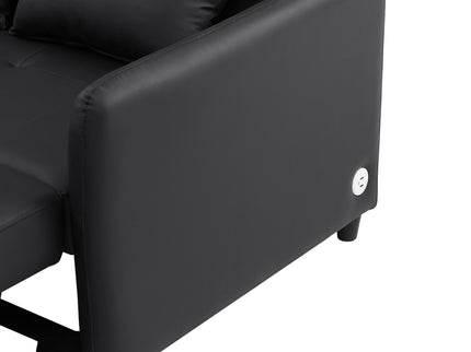 Convertible Sleeper Sofa Bed With 3 USB Ports