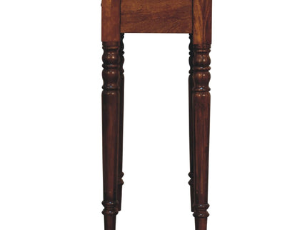 Turned Leg Writing Desk - Chestnut