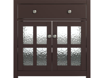 Bathroom Vanity With Ceramic Sink, Adjustable Shelf & Tip Out Tray