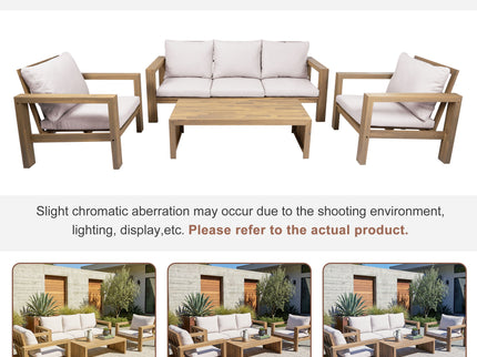 4 Piece Patio Sofa Set