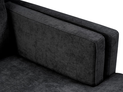 Chaise Lounge Sofa Bed With Dual Layer Armrests For Living Room