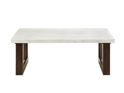 Edwyn - Natural Marble Top End Table