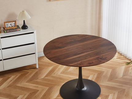 Mid-Century Tulip Dining Table With Round Top