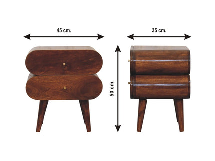 Bubble Nightstand - Brown