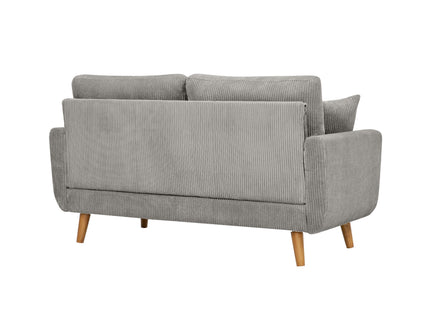 Upholstered Loveseat With Arms And Pillows