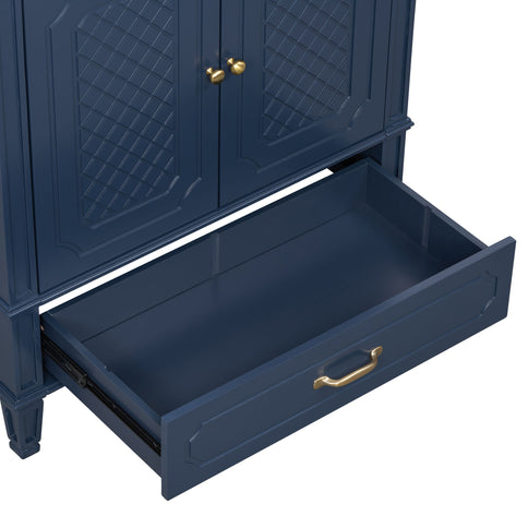 Bathroom Vanity With Sink, Soft Closing Door, Multi Functional Storage