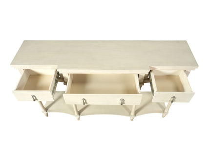 Retro Console Table With 3 Soft Close Drawers