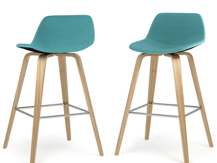 Randolph - Counter / Bar Height Stool (Set of 2) - Blue