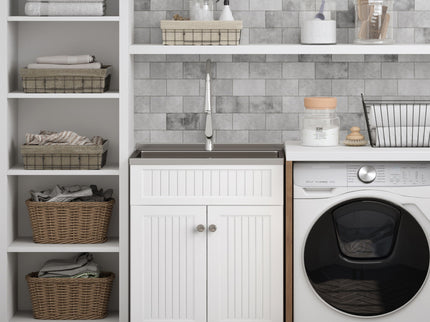 Beckham - Laundry Cabinet & Faucet And Stainless Steel Sink