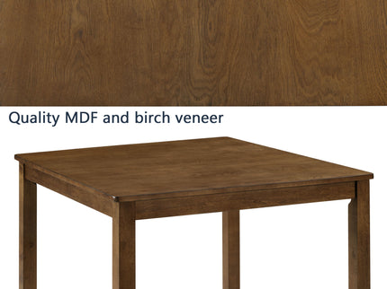 Dining Square 4 Person Counter Height Table, Only The Table - Oak