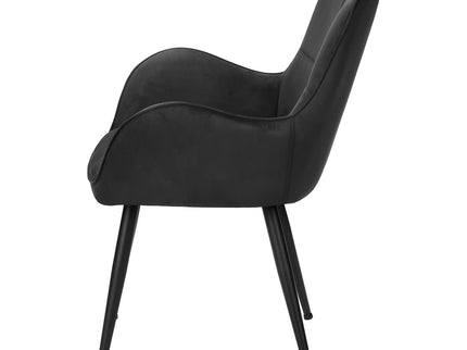 Dining Chair For Kitchen (Set of 2) - Black