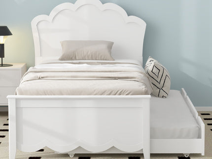 Platform Bed With Headboard And Trundle