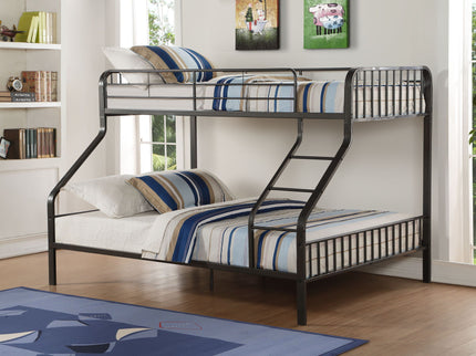 Caius - Twin Long Queen Bunk Bed - Gun
