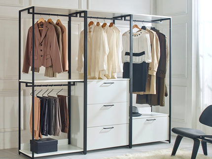 Fiona - Freestanding, Walk-In Closet System - White