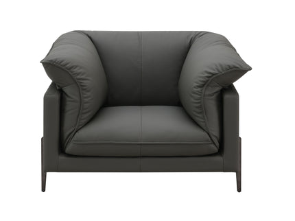 Tadi - Top Grain Leather Chair - Black