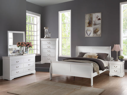 Louis Philippe - Sleigh Style Bed