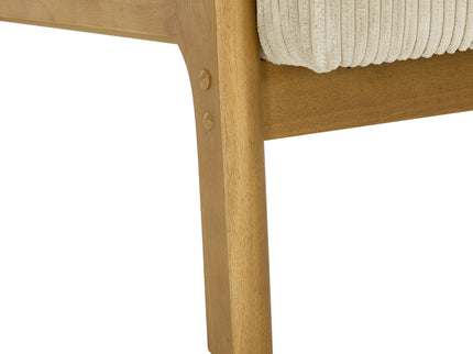 Upholstered Armchair With Back Support Pillow