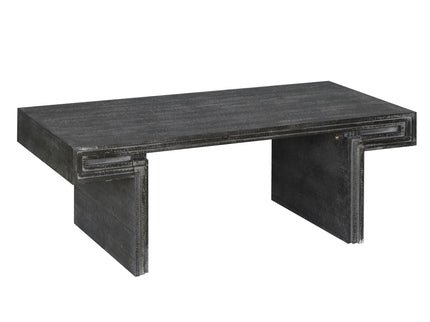 American Vintage Industrial Coffee Table, Double Tier Design