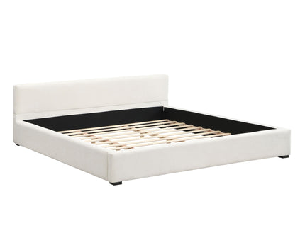 Elegant Wide Edge Bed With Soft Upholstered