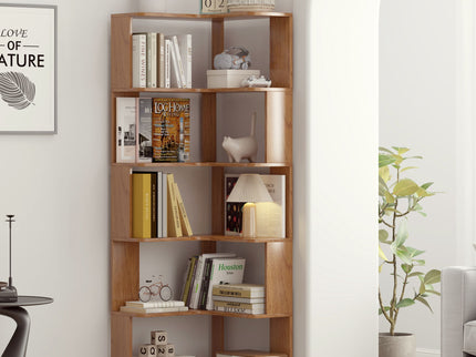 L-Shaped Corner Bookshelf