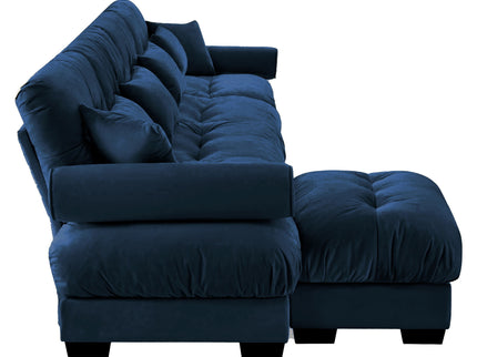 Super Comfort Oversized Modular Sectional Sofa With Movable Ottoman
