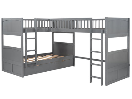 Bunk Bed With Loft And 2 Drawers